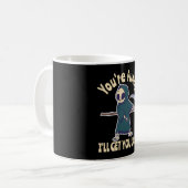 Mug Drôle Grim Reaper Squelette Halloween Costume (Devant gauche)