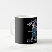 Mug Drôle Grim Reaper Squelette Halloween Costume (Devant gauche)