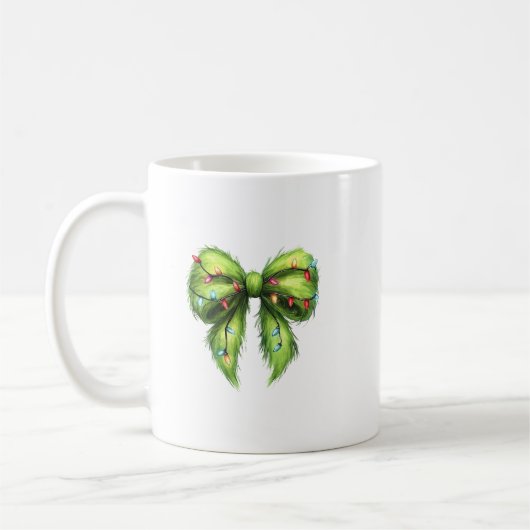 Mug Drôle Grinchmas Coquette Bow (Gauche)