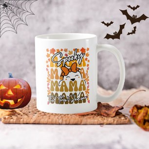 Mug Drôle Groovy Halloween Maman Fantôme Mignon Automn