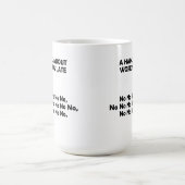 Mug Drôle Haiku Travaille Tard (Centre)