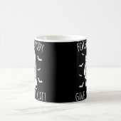 Mug Drôle Halloween Cat Ghost Oublier Candy Donner Moi (Centre)