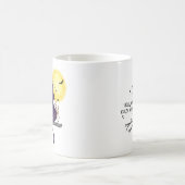 Mug Drôle Halloween Chat noir et Lune magique (Centre)