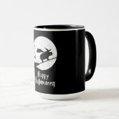 Mug Drôle Halloween Costume sorcière Hippo Lover cadea (Devant droit)