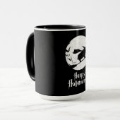 Mug Drôle Halloween Costume sorcière Hippo Lover cadea (Devant gauche)