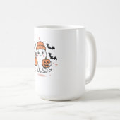 Mug Drôle Halloween fantôme Boo Jee fantôme pour Hallo (Devant droit)
