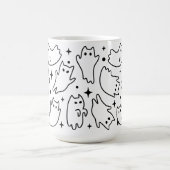 Mug Drôle Halloween Ghost Chat Pour Chats LoverMug (Centre)