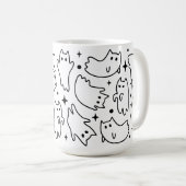 Mug Drôle Halloween Ghost Chat Pour Chats LoverMug (Devant droit)