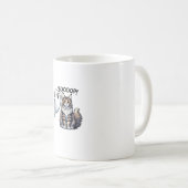 Mug Drôle Halloween Ghost Maine Coon Cat Boop Easy Laz (Devant droit)