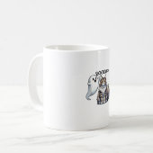 Mug Drôle Halloween Ghost Maine Coon Cat Boop Easy Laz (Devant gauche)