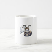 Mug Drôle Halloween Ghost Maine Coon Cat Boop Easy Laz (Centre)