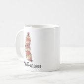 Mug Drôle Halloween Hotdog maman Hallowiener Pun (Devant gauche)