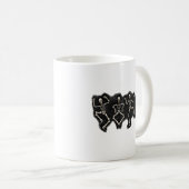 Mug Drôle Halloween Lover Dance avec le squelette (Devant droit)