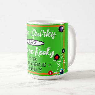 Mug Drôle Halloween Quirky Green Nom de famille