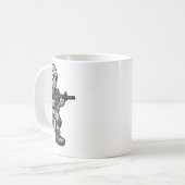 Mug Drôle Halloween tactique maman armée hommes vétéra (Devant gauche)