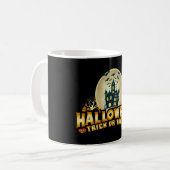 Mug Drôle Halloween Trick ou Traiter la peur (Devant gauche)