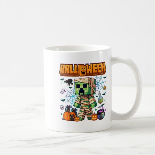Mug Drôle Halloween Vidéo Jeu Citrouille Jeu Hommes ga (Droite)