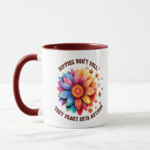 Mug Drôle Hippies Citation tournesol automne (Gauche)