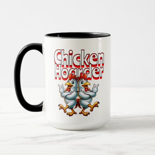 Mug Drôle Hoarder au poulet (Gauche)
