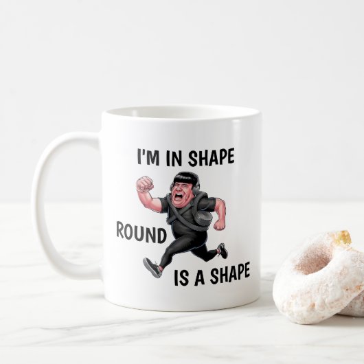Mug Drôle homme de course (Avec donut)