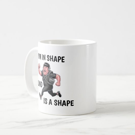 Mug Drôle homme de course (Devant gauche)
