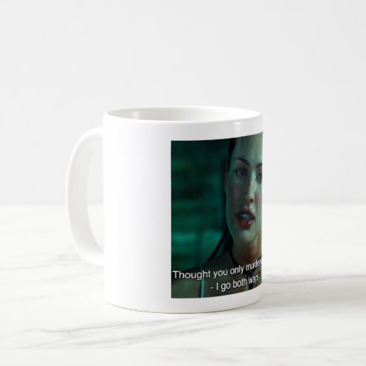 Mug Drôle Hommes Megan Megan Fox Cadeaux Ventilateur D (Devant gauche)