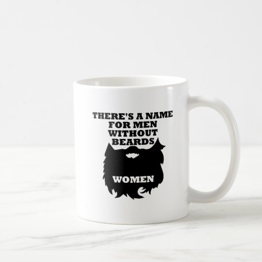 Mug Drôle Hommes Sans Barbe (Droite)