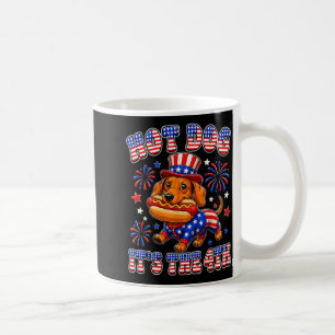 Mug Drôle Hotdog 4 juillet Dachshund Patriotique USA