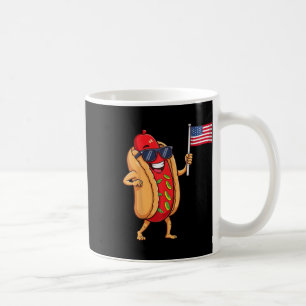 Mug Drôle Hotdog Patriotique américain Amérique Drapea