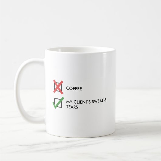 Mug Drôle Humour de formateur personnel (Gauche)