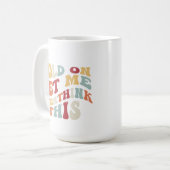 Mug Drôle Humour Quirky Joueur Surpenser Rétro (Devant gauche)