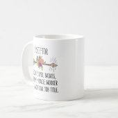 Mug Drôle idée cadeau de récepteur (Devant gauche)