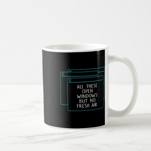 Mug Drôle Il Coder Toutes Ces Fenêtres Ouvertes Pas D' (Droite)