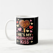 Mug Drôle Il est mon baiser de minuit Saint-Valentin à (Gauche)