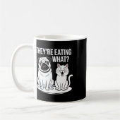 Mug Drôle Ils mangent Les Chiens Ils Mangent Le Ca (Gauche)