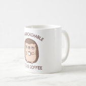 Mug Drôle Inaccessible Avant Le Doodle De Hérisson De (Devant droit)