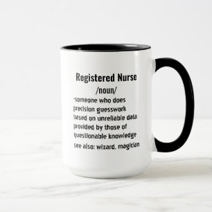 Mug Drôle Infirmière inscrite cadeaux de définition