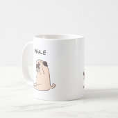 Mug Drôle Inhale Exhale Chien (Devant gauche)