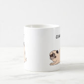 Mug Drôle Inhale Exhale Chien (Centre)