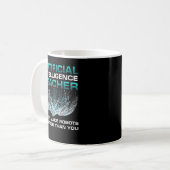 Mug Drôle Intelligence Artificielle Enseignant Robotiq (Devant gauche)