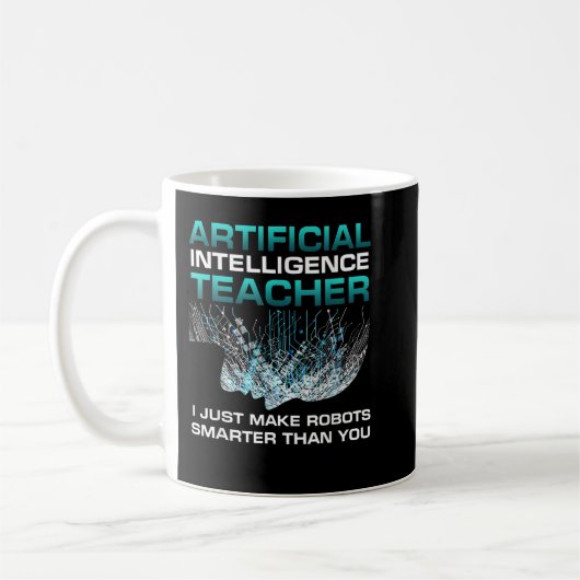 Mug Drôle Intelligence Artificielle Enseignant Robotiq (Gauche)