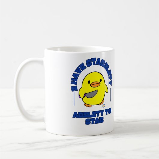 Mug Drôle j'ai la stabilité capacité de frapper un can (Gauche)