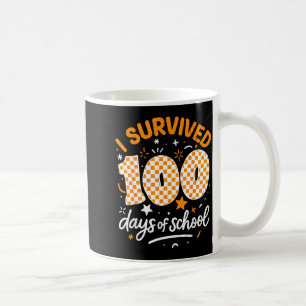 Mug Drôle j'ai survécu 100 jours d'école élève enseign