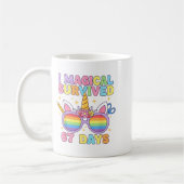 Mug Drôle j'ai survécu 67 jours d'école chats professe (Gauche)