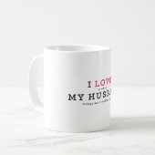 Mug Drôle, J'Aime Quand Mon Mari (Devant gauche)