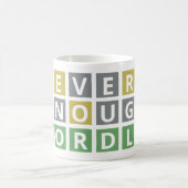 Mug Drôle Jamais Assez Mot - Joueur de jeu de puzzle (Centre)