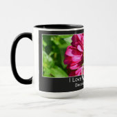 Mug Drôle jardinage dire rose floral zinnia daisy (Gauche)