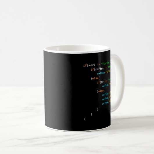 Mug Drôle Java Programmer Coffee Coding Cadeau Pour Co (Devant droit)