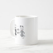 Mug Drôle "Je déteste les chats" (Devant gauche)