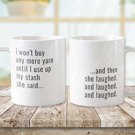 Mug Drôle je n'achèterai pas plus de fils